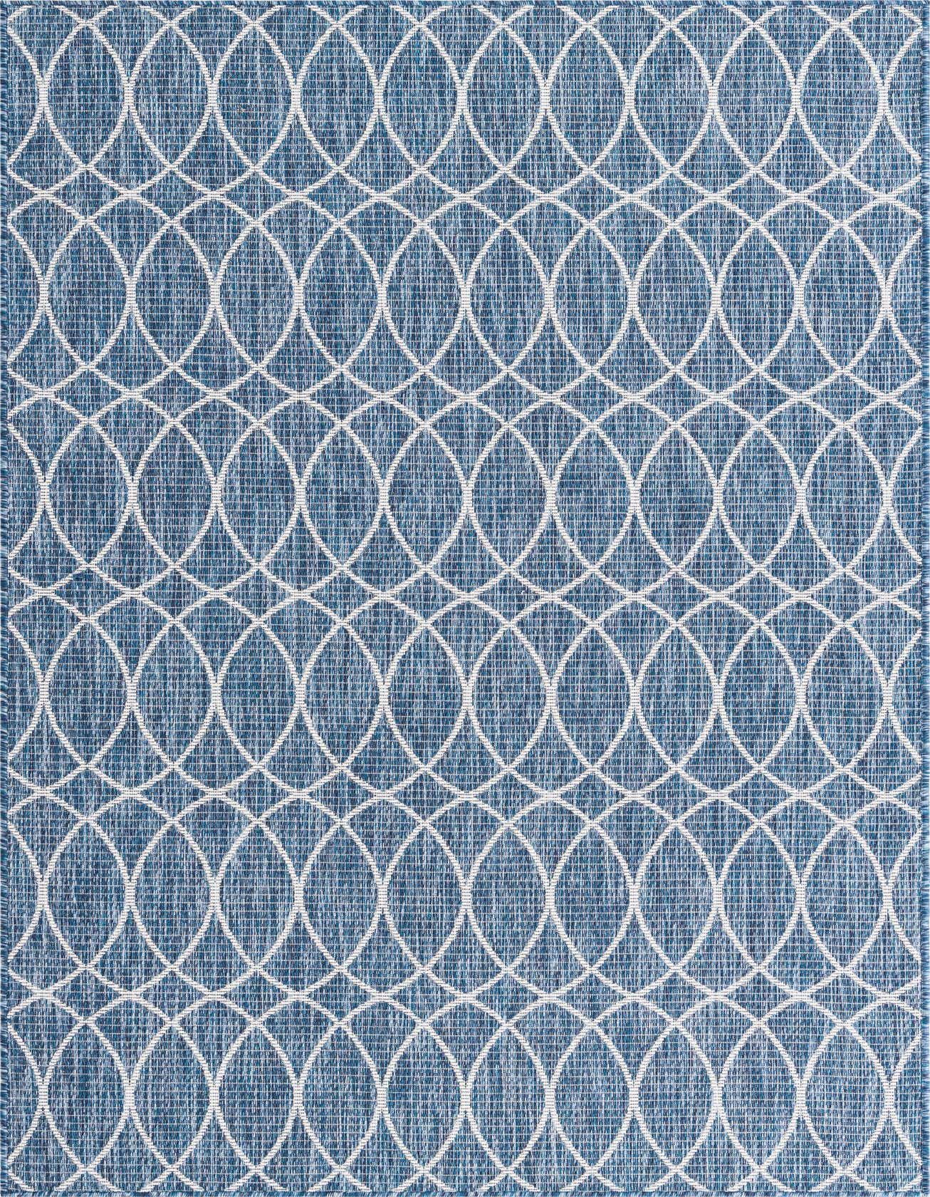 5' 3 x 8' Easy-Clean Trellis Indoor / Outdoor Rug
