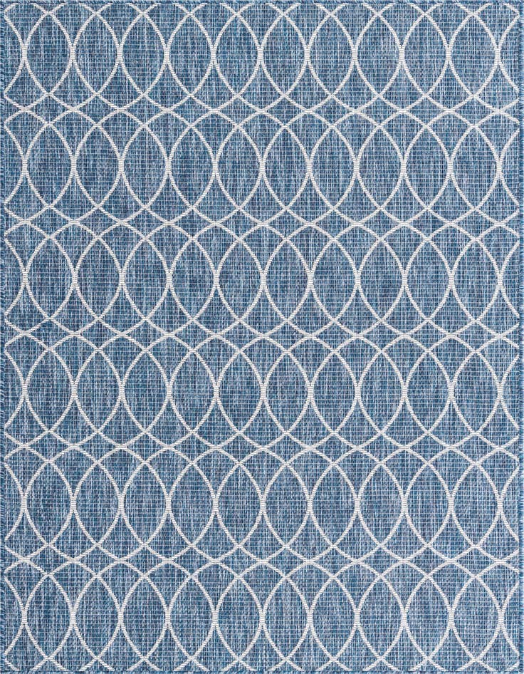 Detail image of 5' 3 x 8' Easy-Clean Trellis Indoor / Outdoor Rug