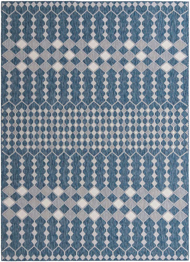 10' x 14' Easy-Clean Trellis Indoor / Outdoor Rug