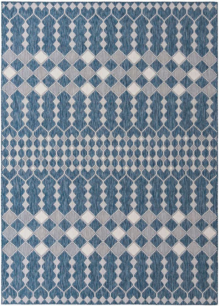 9' x 12' Easy-Clean Trellis Indoor / Outdoor Rug