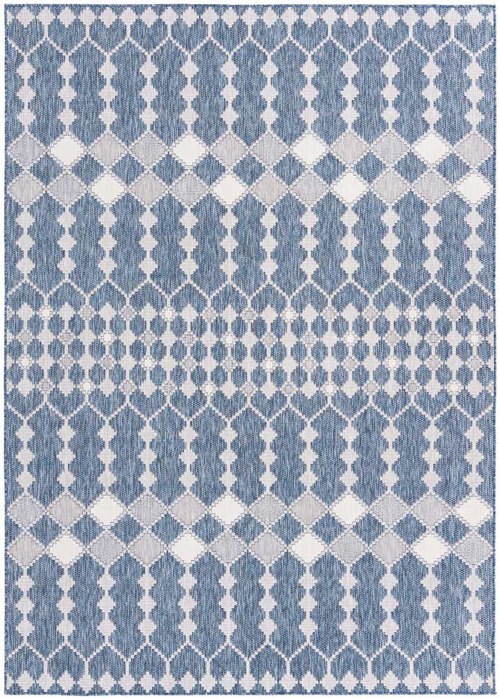 7' 10 x 11' Easy-Clean Trellis Indoor / Outdoor Rug