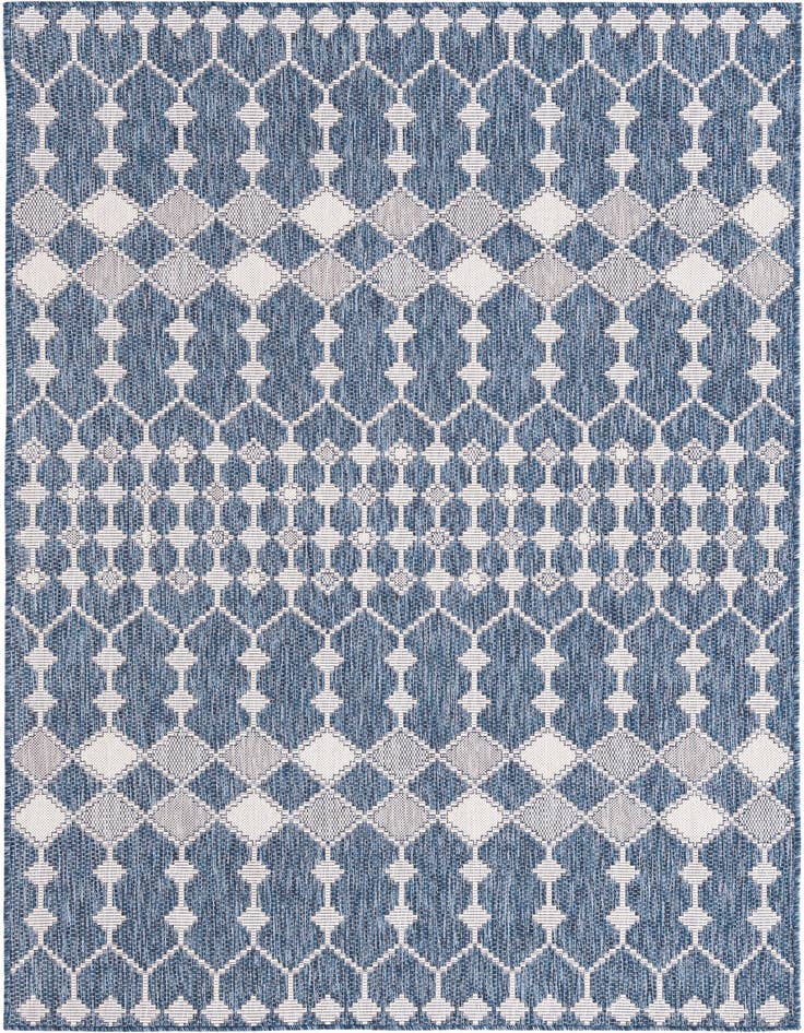 Detail image of 5' 3 x 8' Easy-Clean Trellis Indoor / Outdoor Rug