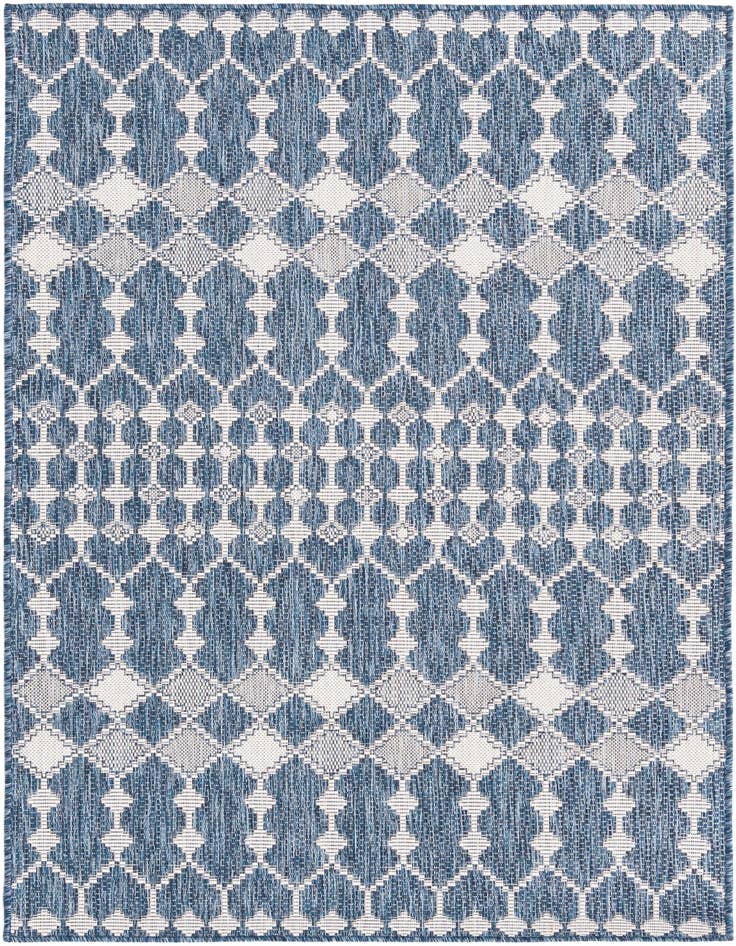Detail image of 4' x 6' Easy-Clean Trellis Indoor / Outdoor Rug
