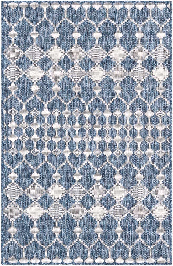 3' x 5' 3 Easy-Clean Trellis Indoor / Outdoor Rug