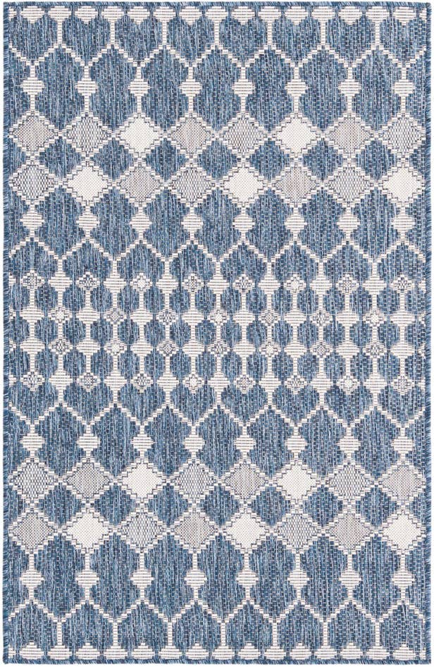 Detail image of 3' x 5' 3 Easy-Clean Trellis Indoor / Outdoor Rug