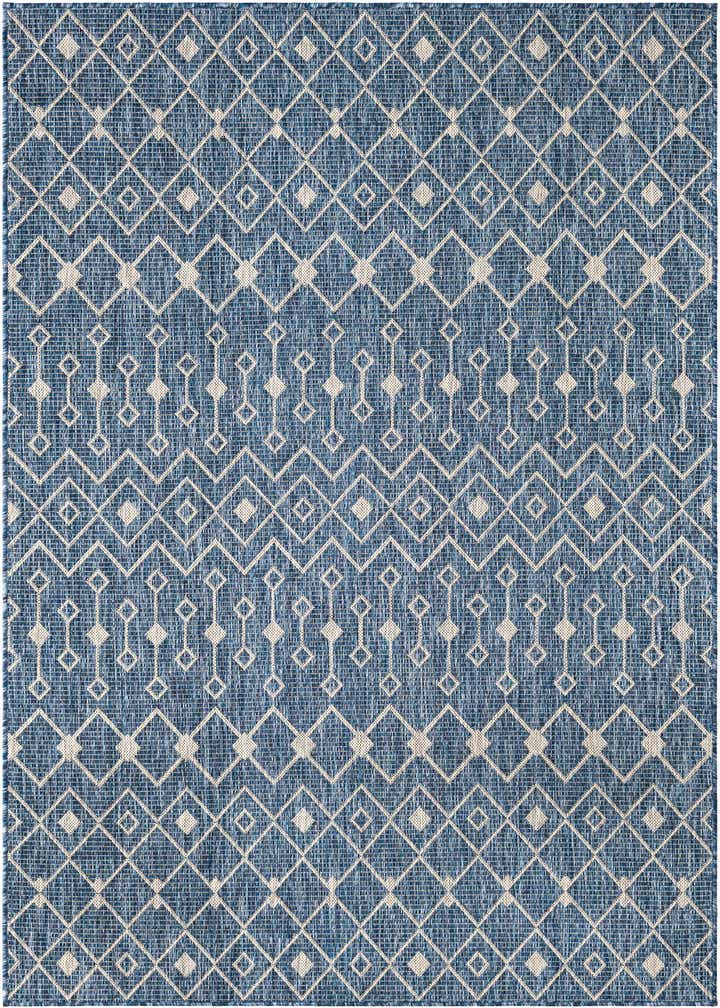 5' 3 x 7' Easy-Clean Trellis Indoor / Outdoor Rug