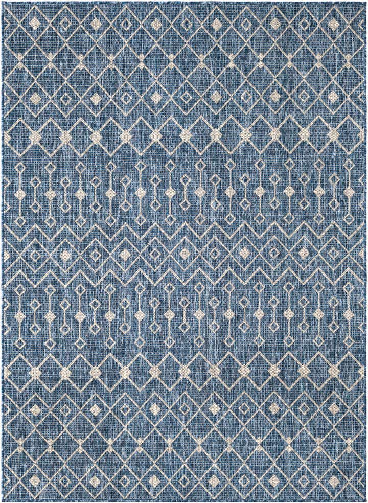 5' 3 x 7' Easy-Clean Trellis Indoor / Outdoor Rug