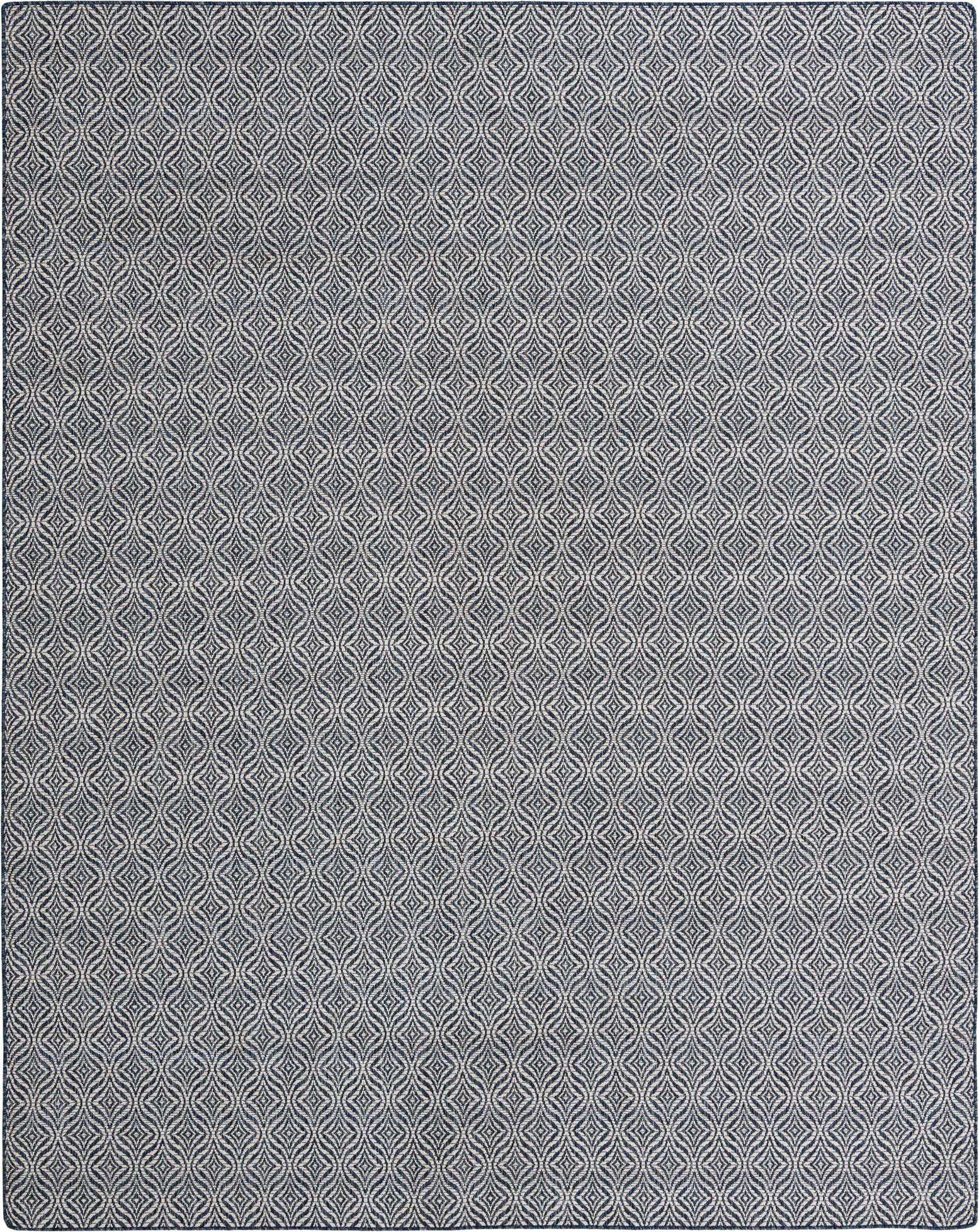 9' 5 x 12' Easy-Clean Trellis Indoor / Outdoor Rug