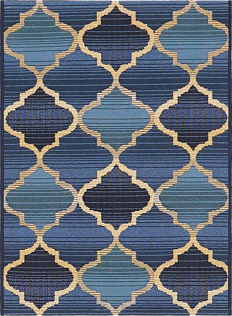 2' 2 x 3'  Washable Trellis Indoor / Outdoor Rug