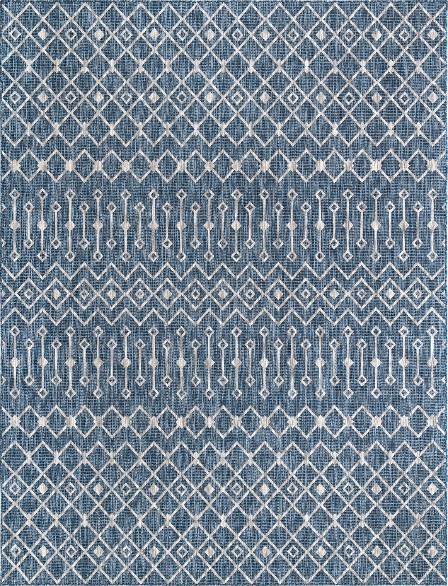 Primary image 10' x 13'  Washable Trellis Indoor / Outdoor Rug