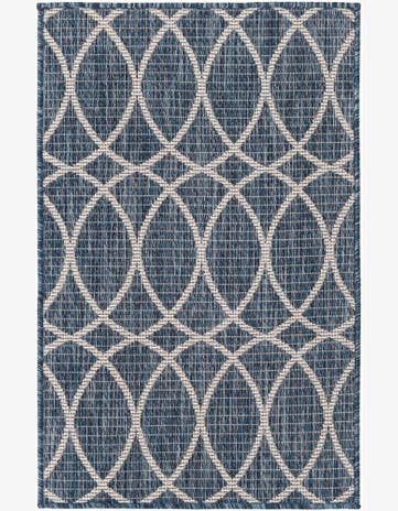 2' x 3' Easy-Clean Trellis Indoor / Outdoor Rug