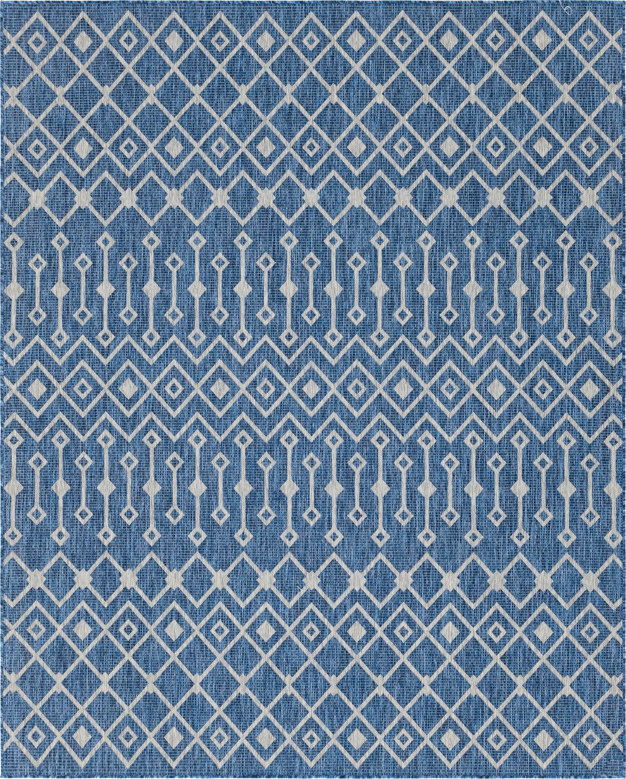 Primary image 7' 10 x 10'  Washable Trellis Indoor / Outdoor Rug