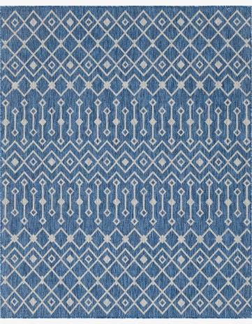 7' 10 x 10' Easy-Clean Trellis Indoor / Outdoor Rug