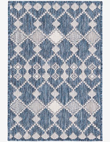 2' x 3' Easy-Clean Trellis Indoor / Outdoor Rug
