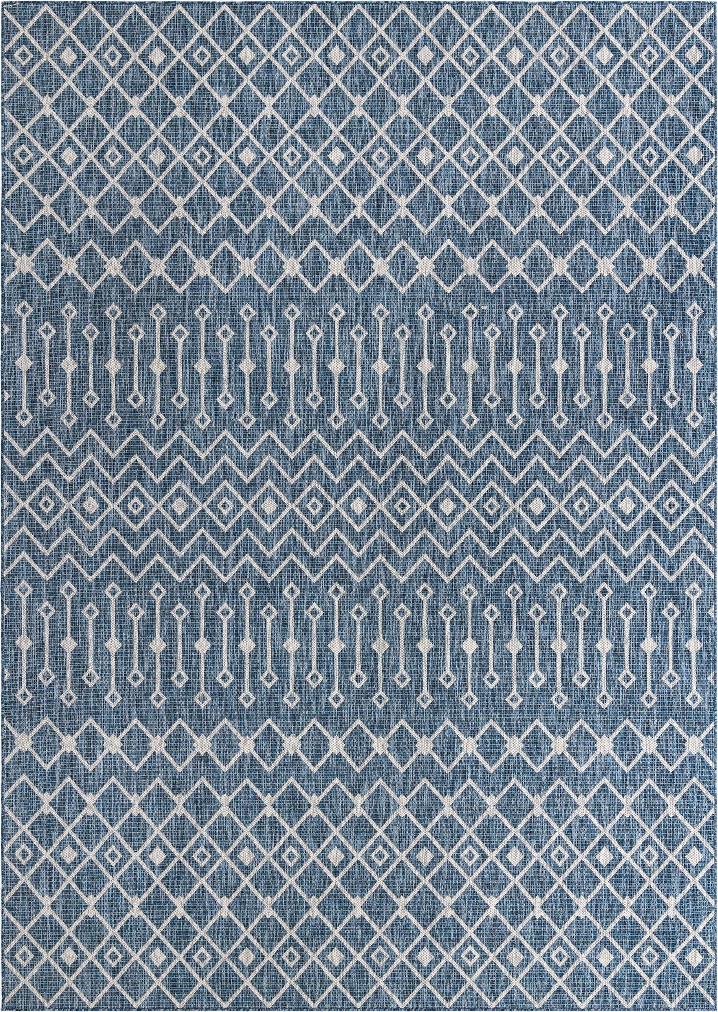 Primary image 10' x 14'  Washable Trellis Indoor / Outdoor Rug