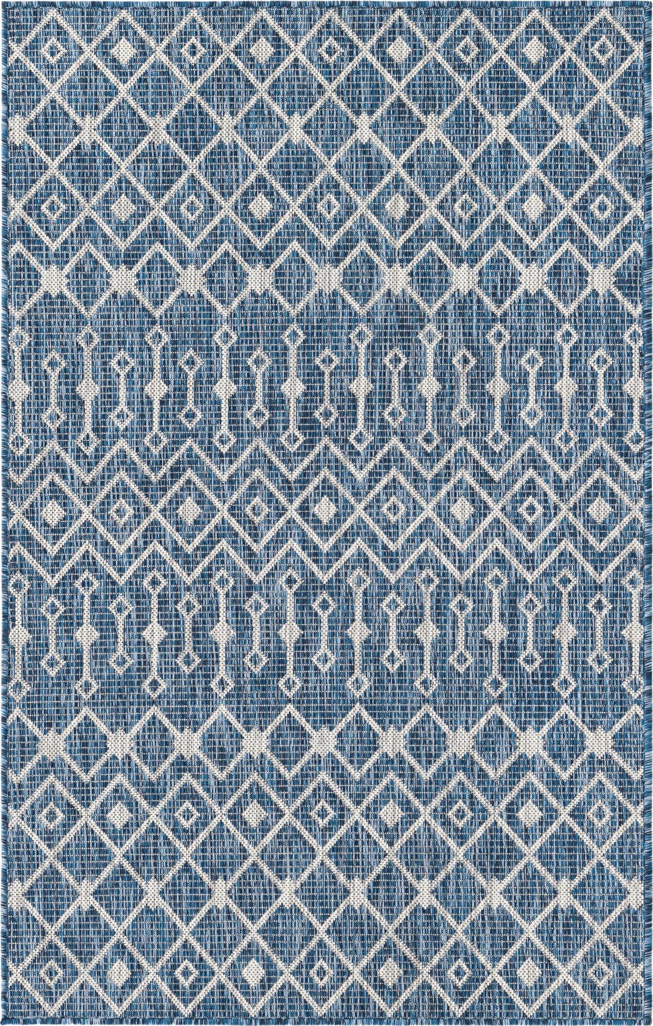 Primary image 3' x 5' 3  Washable Trellis Indoor / Outdoor Rug