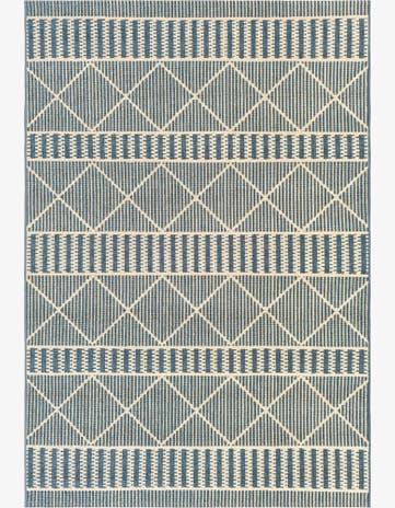 5' 3 x 8' Easy-Clean Trellis Indoor / Outdoor Rug