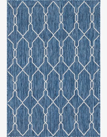 4' x 6' Easy-Clean Trellis Indoor / Outdoor Rug