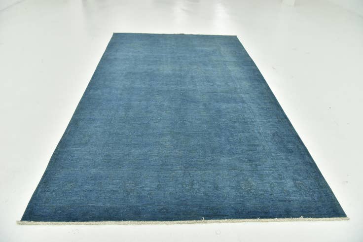 Detail image of 5' 11 x 10' 1 Hand Knotted Over-Dyed Ziegler Rug