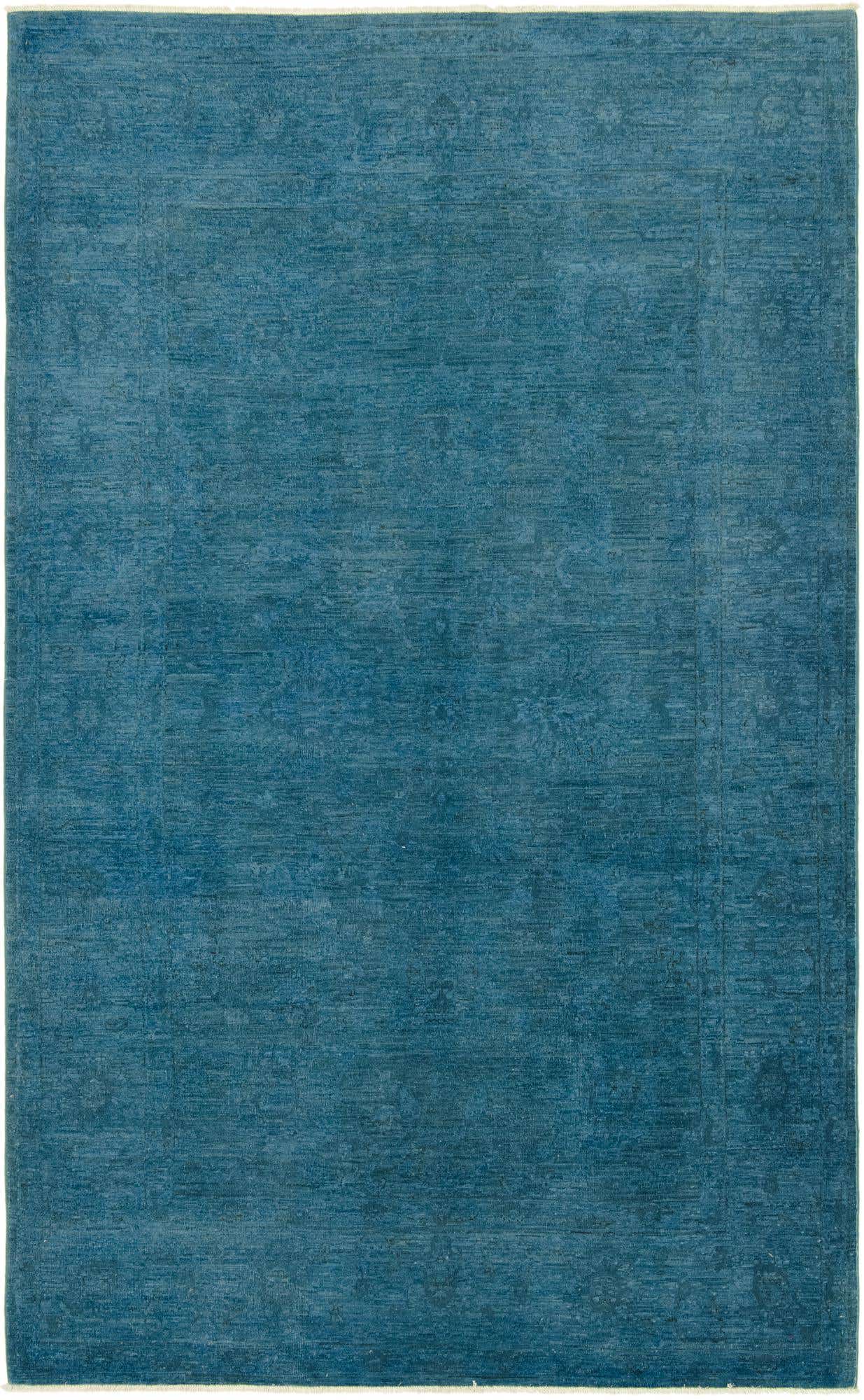 5' 11 x 10' 1 Hand Knotted Over-Dyed Ziegler Rug