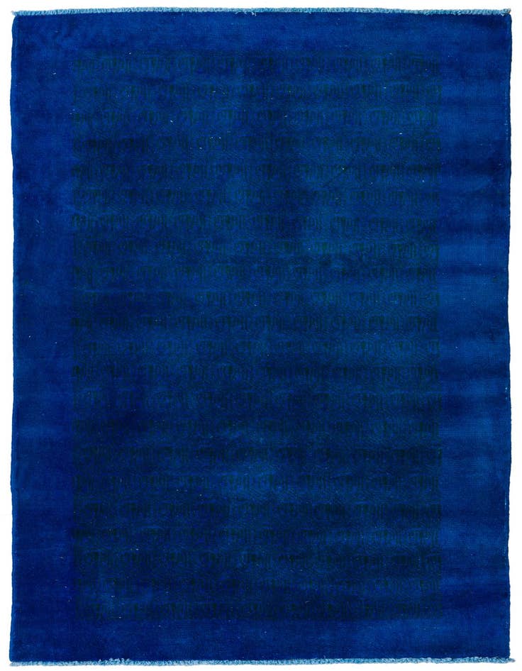 Detail image of 3' 10 x 7' Hand Knotted Over-Dyed Ziegler Rug