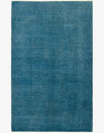5' 11 x 10' 1 Hand Knotted Over-Dyed Ziegler Rug