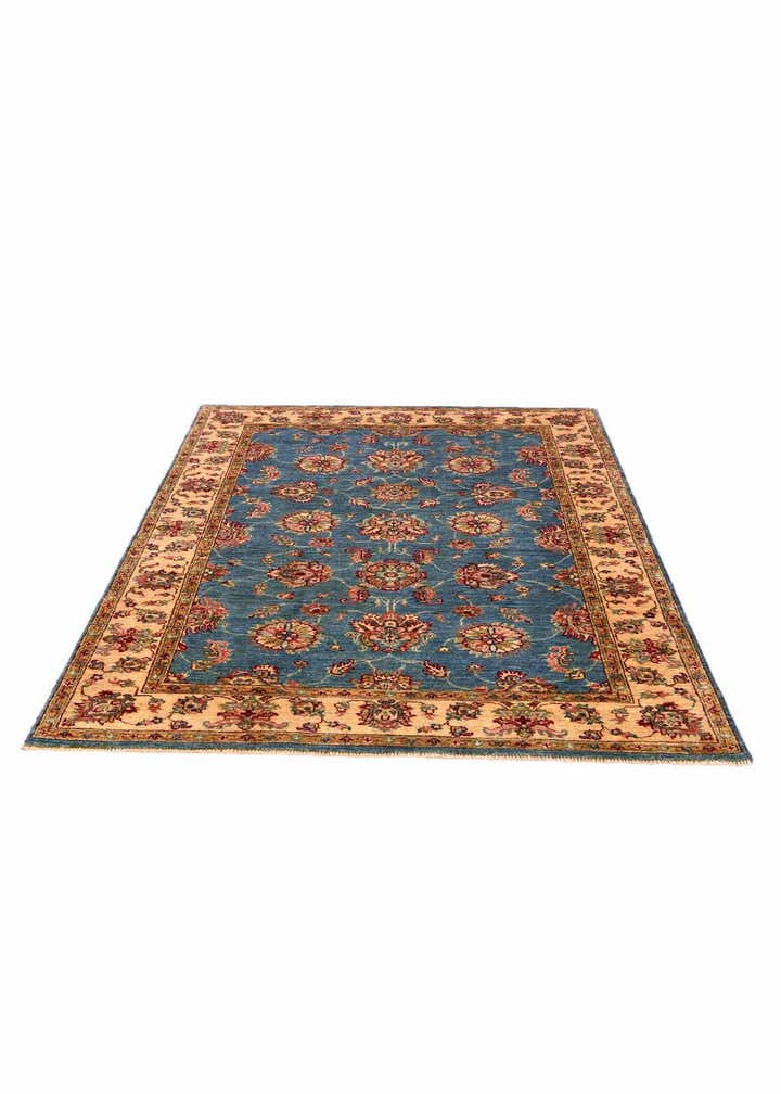 4' x 6' Hand Knotted Pershawar Ziegler Rug