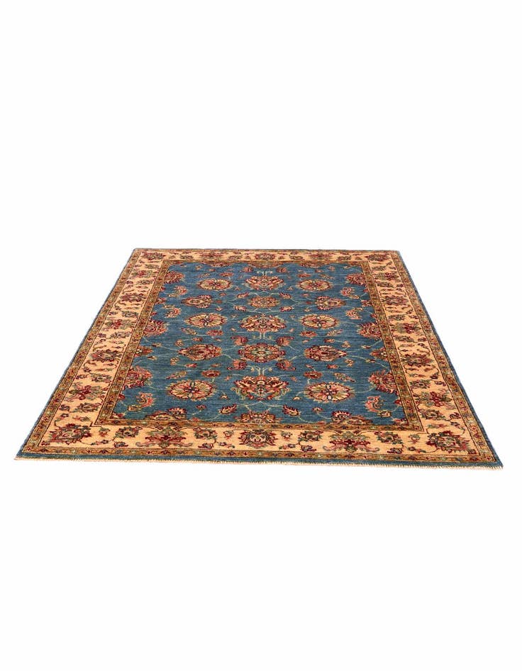 Detail image of 4' x 6' Hand Knotted Pershawar Ziegler Rug