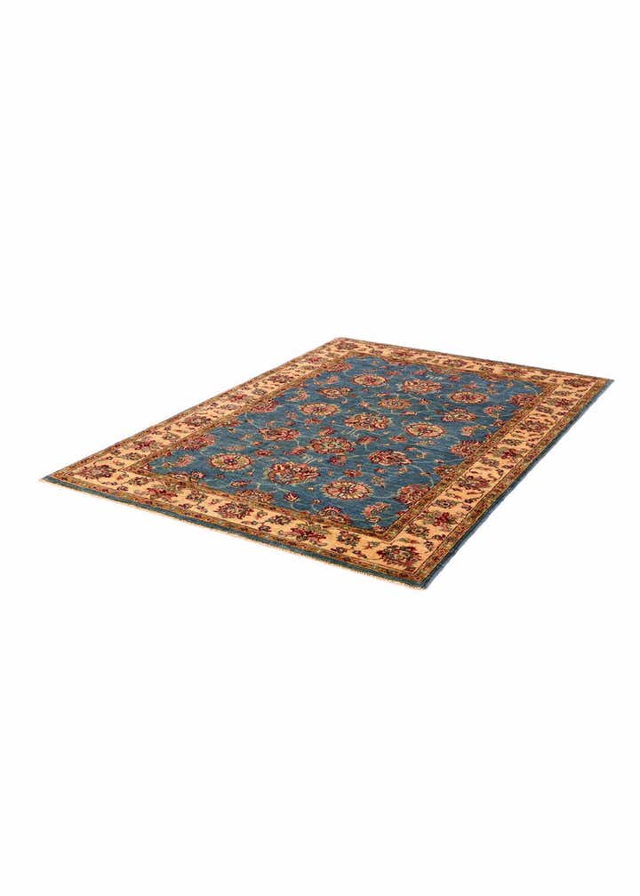 4' x 6' Hand Knotted Pershawar Ziegler Rug