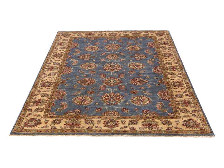 4' x 6' Hand Knotted Pershawar Ziegler Rug