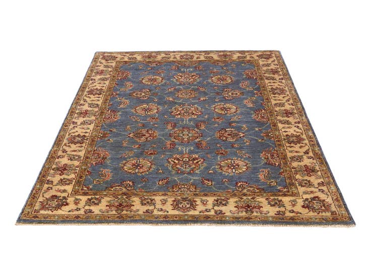 Detail image of 4' x 6' Hand Knotted Pershawar Ziegler Rug