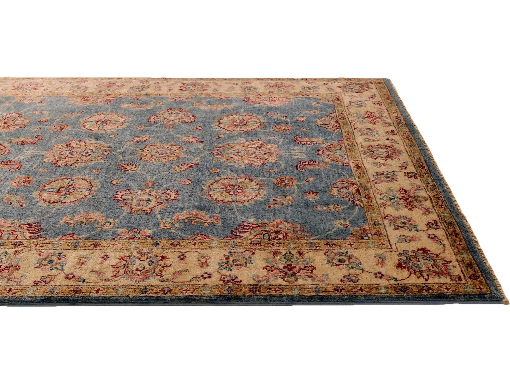 4' x 6' Hand Knotted Pershawar Ziegler Rug