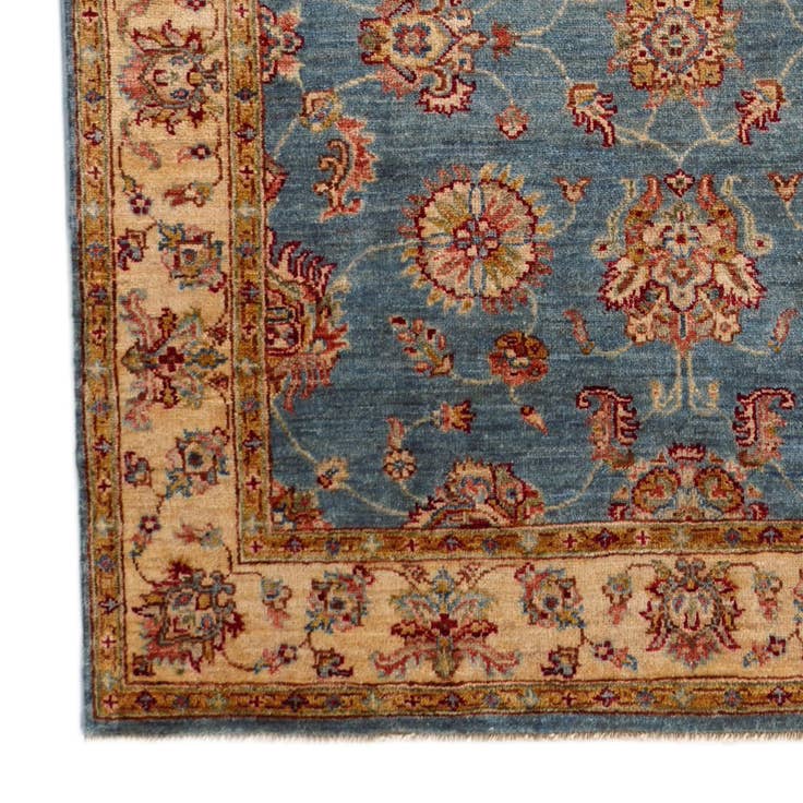 Detail image of 4' x 6' Hand Knotted Pershawar Ziegler Rug