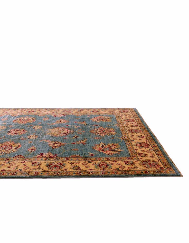 Detail image of 4' x 6' 4 Hand Knotted Pershawar Ziegler Rug