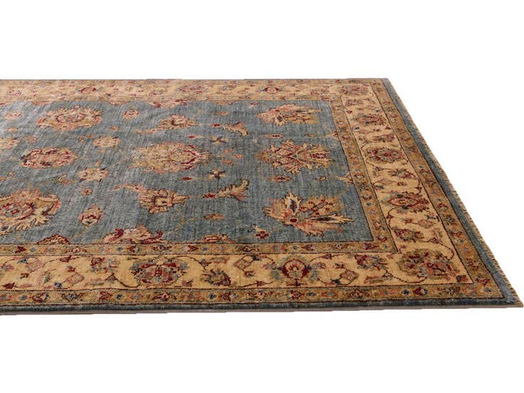 Detail image of 4' x 6' 4 Hand Knotted Pershawar Ziegler Rug