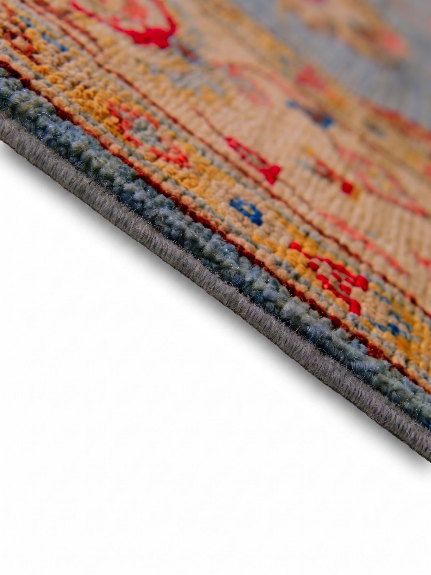 125cm x 195cm Hand Knotted Pershawar Ziegler Rug