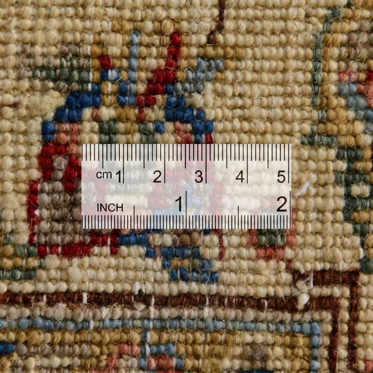 Detail image of 4' x 6' 4 Hand Knotted Pershawar Ziegler Rug