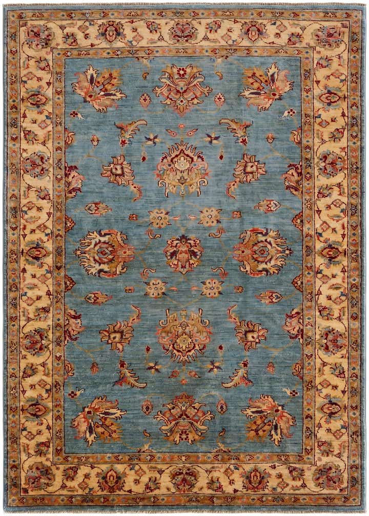 4' x 6' 4 Hand Knotted Pershawar Ziegler Rug