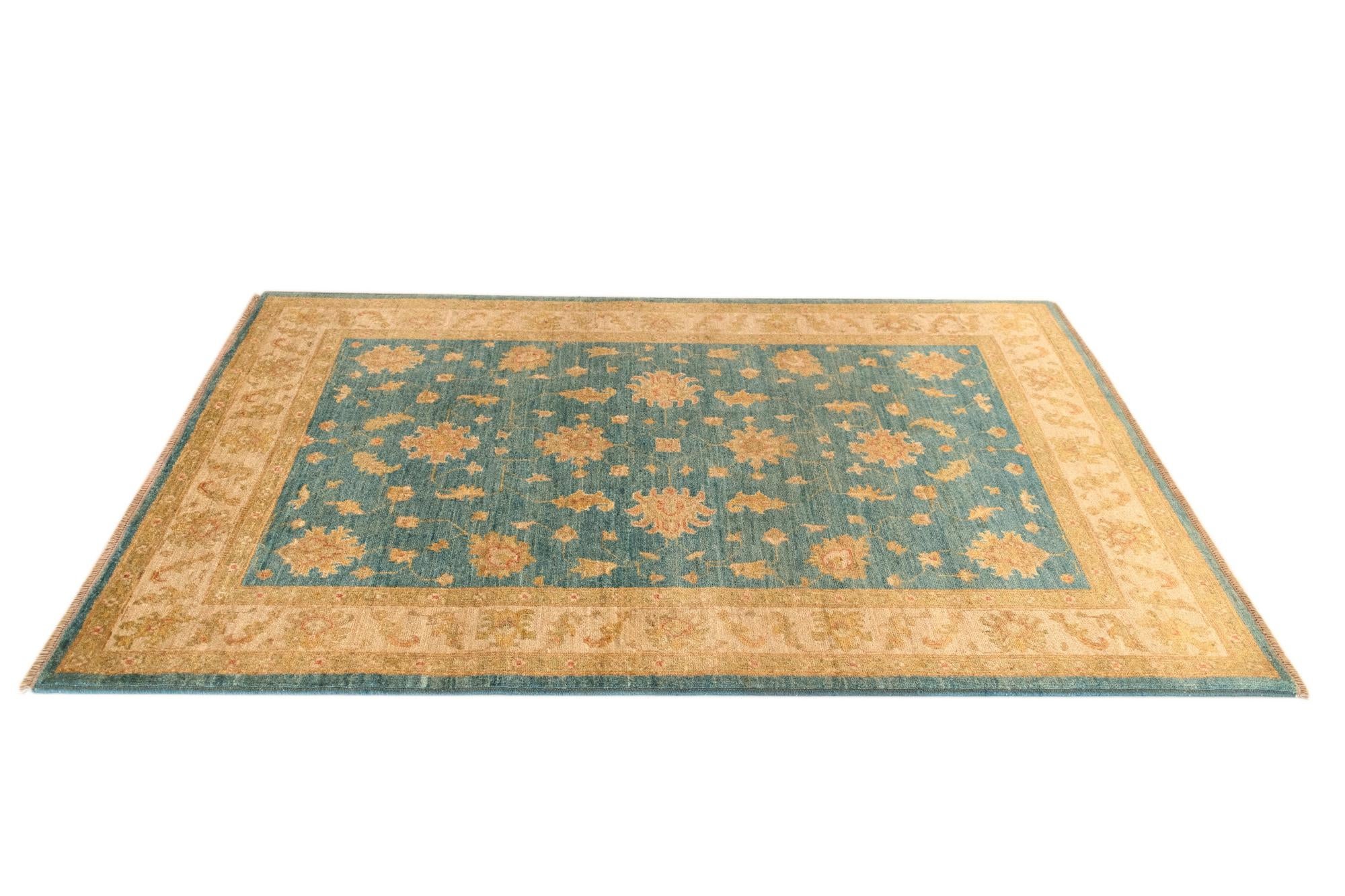 4' x 6' 2 Peshawar Ziegler Wool Rug