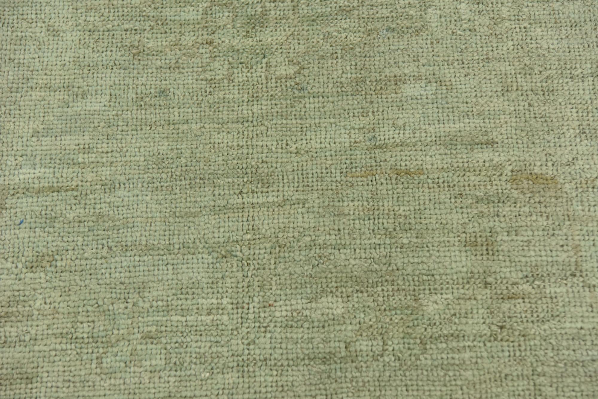 7' 9 x 9' 11 Hand Knotted Peshawar Ziegler Wool Rug