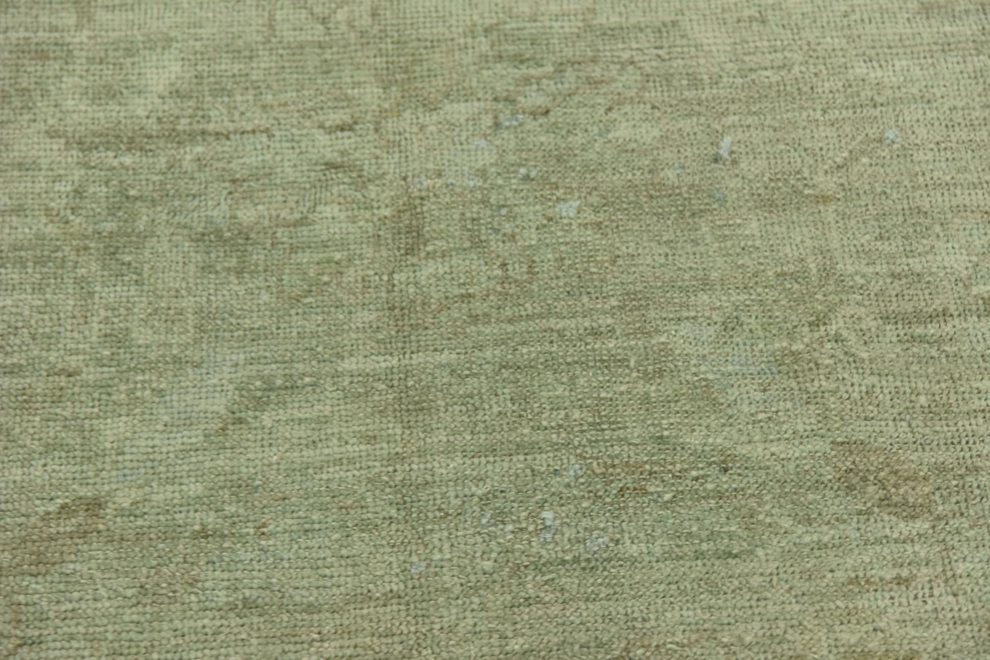 7' 9 x 9' 11 Hand Knotted Peshawar Ziegler Wool Rug