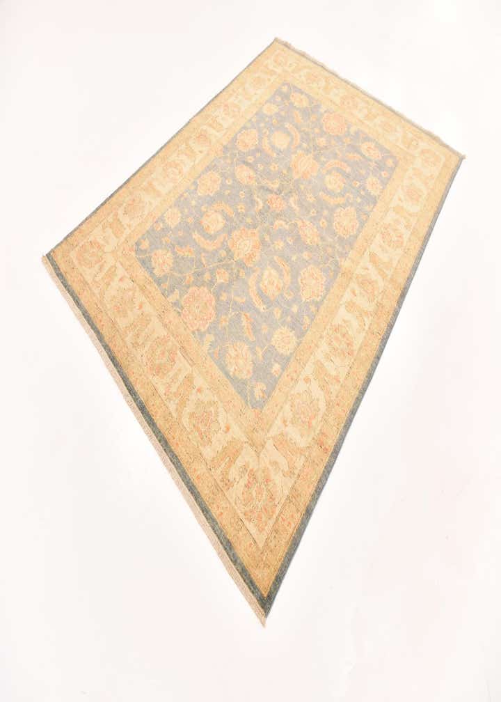 5' 9 x 7' 8 Hand Knotted Peshawar Ziegler Rug