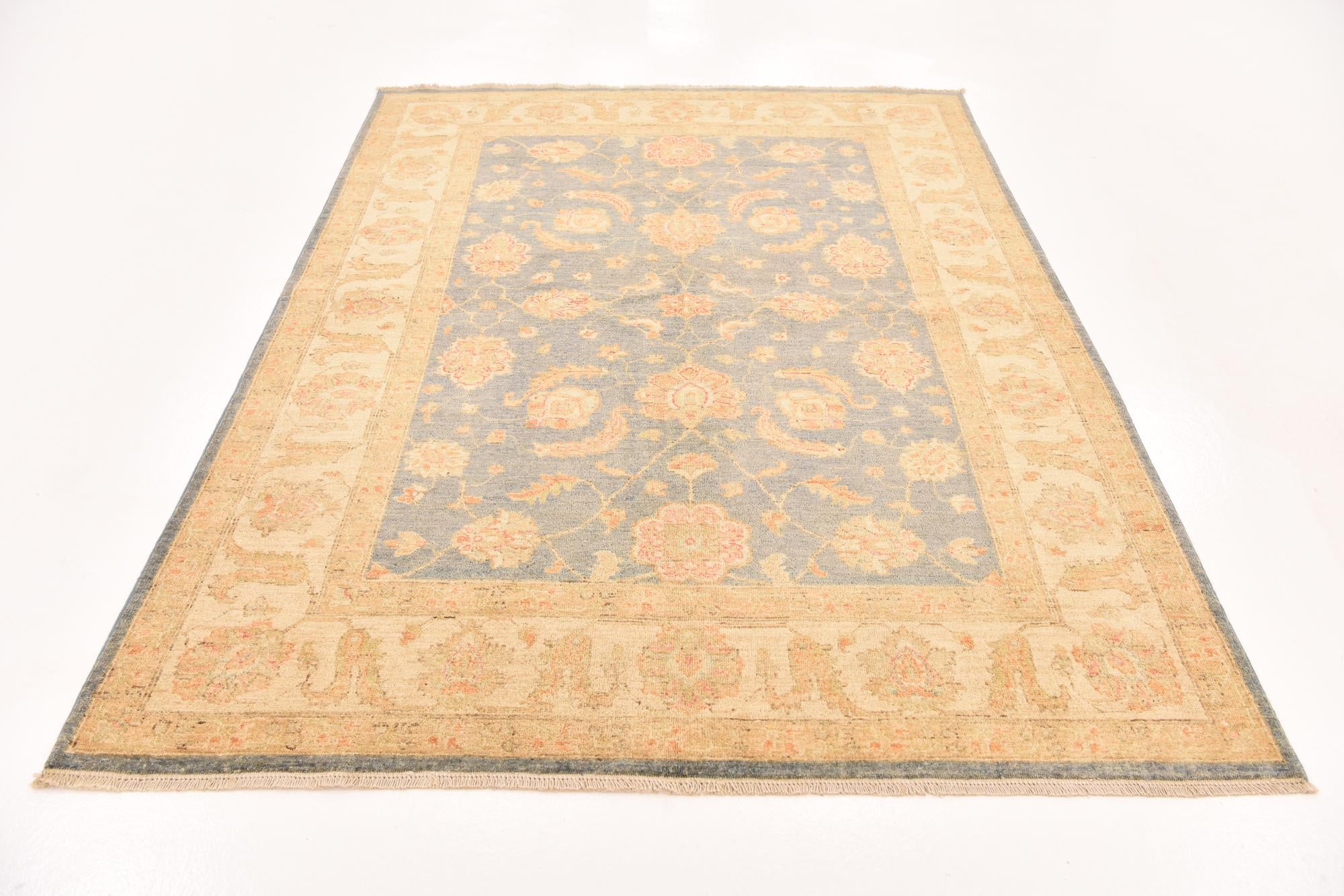 175cm x 235cm anudado a mano Peshawar Ziegler Alfombra