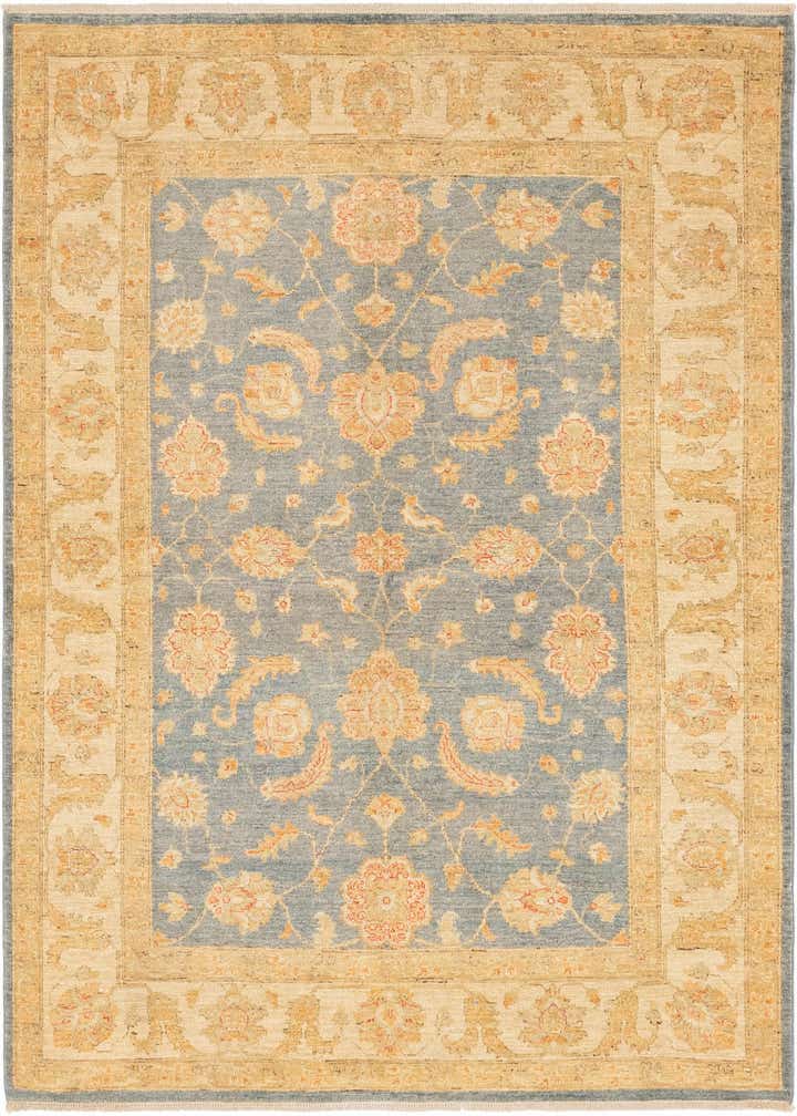 5' 9 x 7' 8 Hand Knotted Peshawar Ziegler Rug