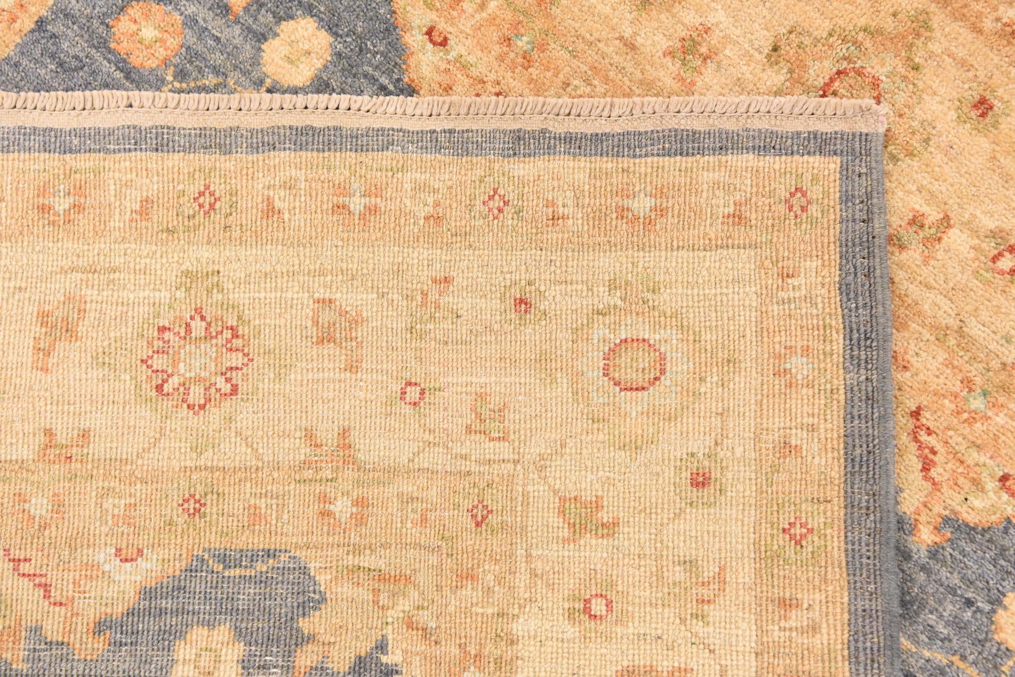 4' 2 x 6' Hand Knotted Peshawar Ziegler Rug