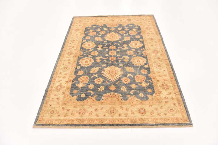 4' 2 x 6' Hand Knotted Peshawar Ziegler Rug