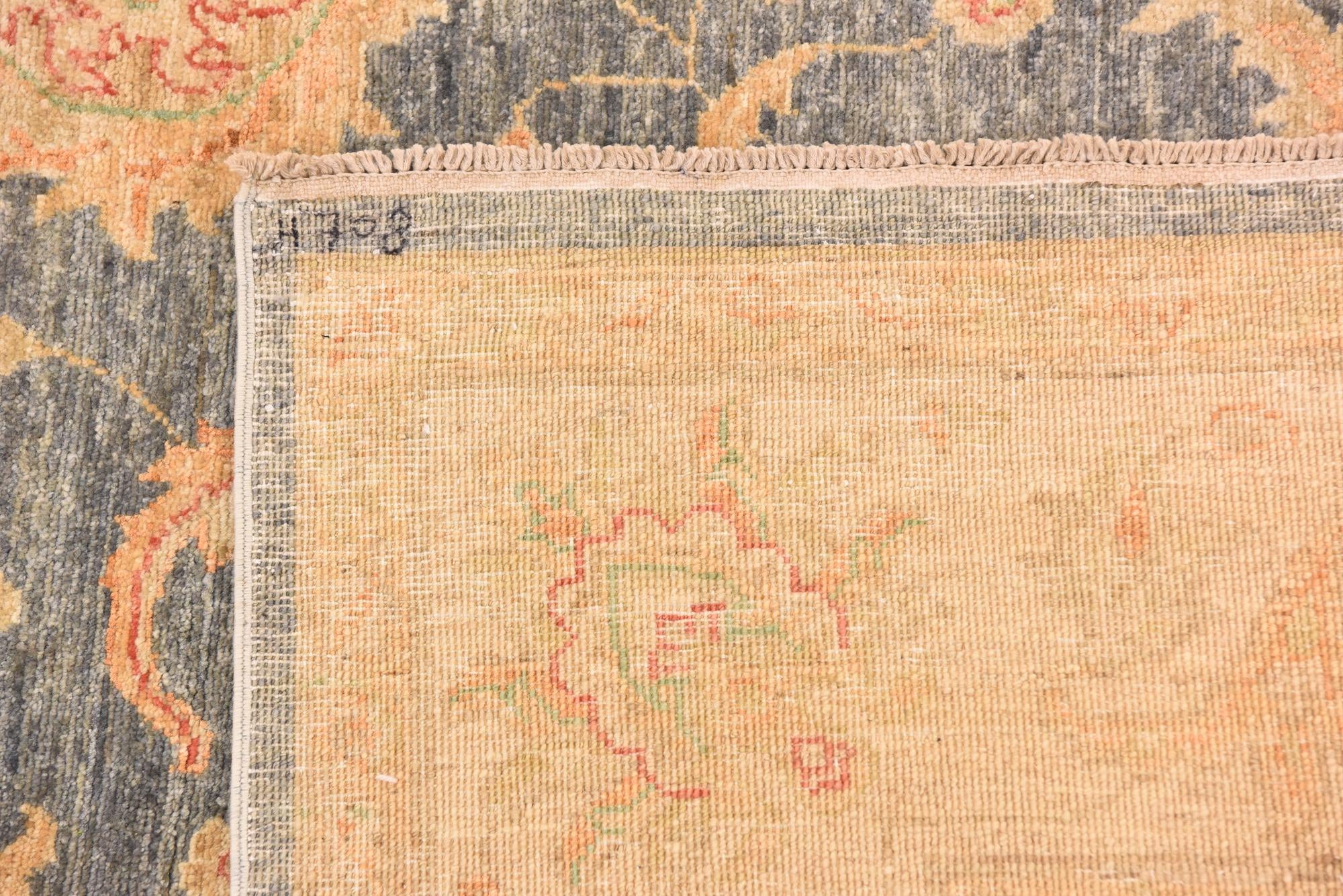 6' 9 x 9' 11 Hand Knotted Peshawar Ziegler Rug