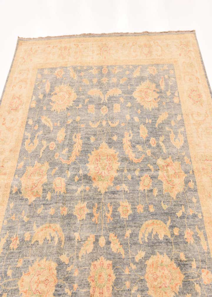 6' 9 x 9' 11 Hand Knotted Peshawar Ziegler Rug