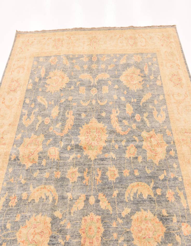 Detail image of 6' 9 x 9' 11 Hand Knotted Peshawar Ziegler Rug