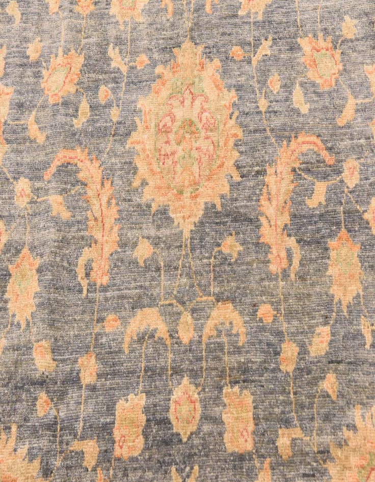 Detail image of 6' 9 x 9' 11 Hand Knotted Peshawar Ziegler Rug